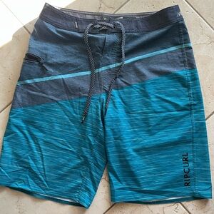 Rip Curl Men's Blue Mirage Swim Board Shorts sz 31/32